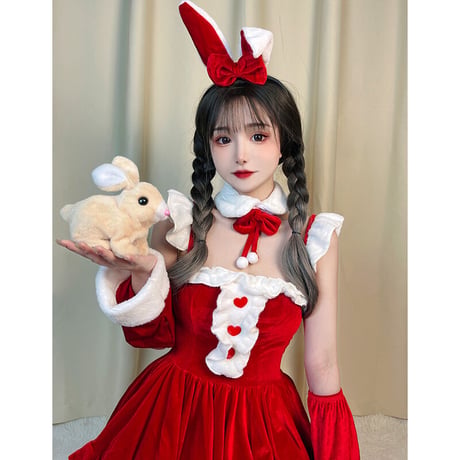 コスプレ 豪華セット サンタクロース クリスマス衣装 サンタドレス レディース ゆめかわいい セクシー ロリータ