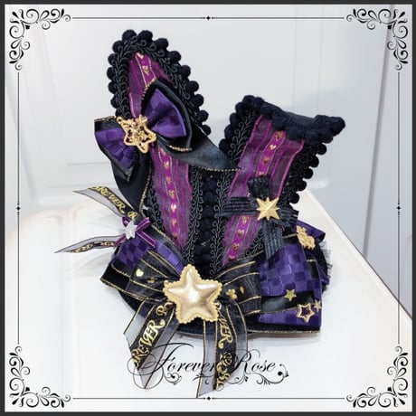 ロリータ ロリィタ ゴスロリ 黒ロり うさぎ耳帽子 兎 シルクハット 甘ロリ ヘッドドレス