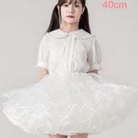 超ボリューム パニエ 膝上丈 ミニ丈 40cm丈 大人用 多層オーガンジー 華やか ボリューム フリルいっぱい