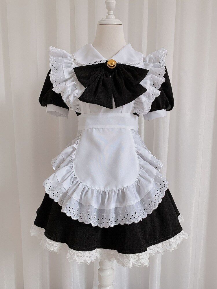 可愛い狐とケーキプリントのゴスロリドレス　メイド制服 楽天市場】メイド服 コスプレ ロリータ ゴスロリ アリス 姫洋服