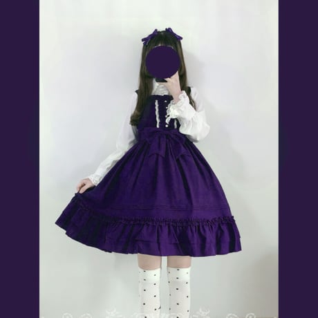 ロリータ ロリィタ ワンピース レディース ジャンパースカート ドレス 選べる7色