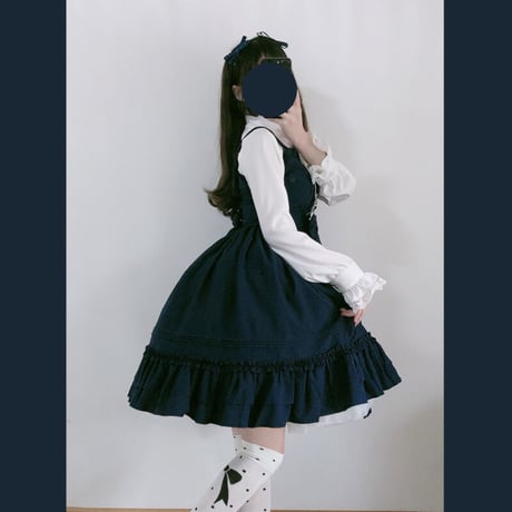 ロリータ ロリィタ ワンピース レディース ジャンパースカート ドレス 選べる7色