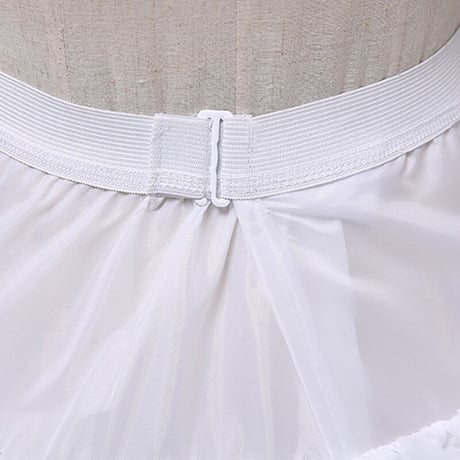 パニエ ワイヤー ボリューム 定番 4本 ワイヤーパニエ フリル 結婚式 ウエディングドレス 衣装 ロング