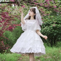 新作 春夏 ロリータ Lolita ジャンパースカート ワンピース ドレス ロリィタ ゴスロリ レース リボン