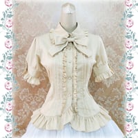 ブラウス ロリータ 半袖 夏 秋 レディース ロリィタ ドールカラー ゴスロリ