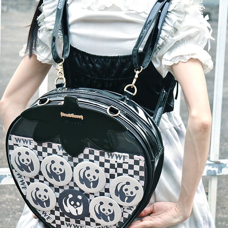 ロリータ ロリィタ バッグ 痛バッグ Lolita 苺 いちご ストロベリー 痛バ メッシュシート付き 多機能バッグ