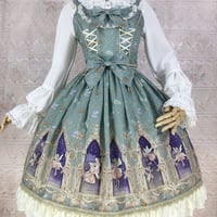 ロリータ ワンピース イェルオリー シフォンJSK アニメ 神秘的 幻想的 XS - 3XL