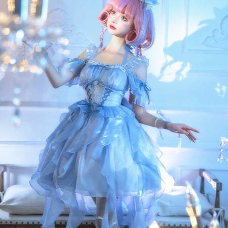 Alice Doll＊ロリータ JSK レッド×ホワイト