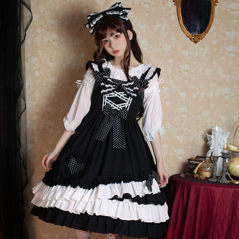 LOLITA ロリータ 2点セット jsk ワンピース ゴスロリ コスプレ メイド