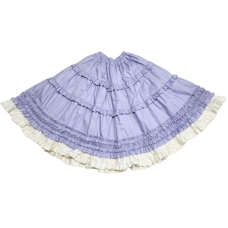 ロリータ スカート ロング クラロリ ゴスロリ ティアードスカート