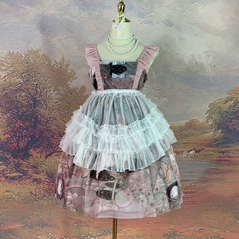 ロリータ ショール ケープ 羽織 エプロン 2WAY フリル