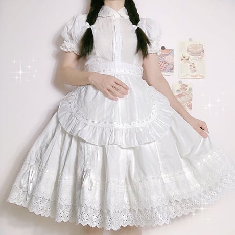 アリス風♡レースたっぷりフレアスカート ロリィタ ロリータ アリス風♡レースたっぷりフレアスカート ロリィタ ロリータ