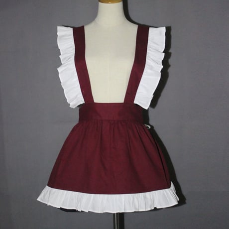 ロリータ エプロンスカート ラップスカート ゆめかわいい メイド レディース ロリィタ カフェ 喫茶 制服