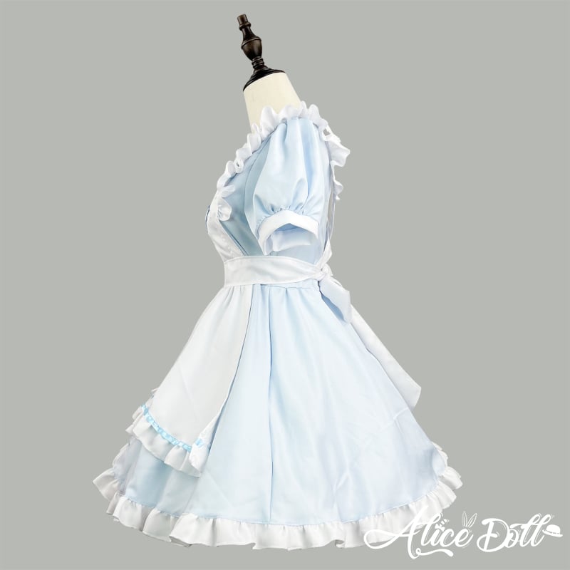 ロリータ メイド服 セット ゆめかわいい うさ耳 ハート ワンピース