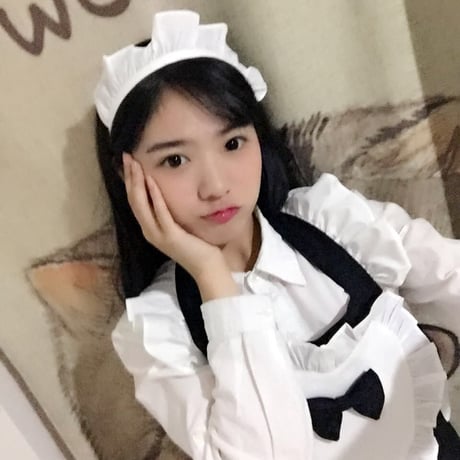 エプロン メイド ロリータ ポケット付き ハート リボン フリル 可愛い コスプレ