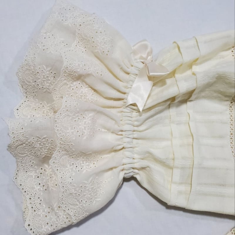 即納 ロリータ かぼちゃパンツ ドロワーズ 春夏 薄手 2枚重ね 刺繍
