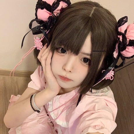 ヘアアクセサリー 中華風 チャイナお団子 ゴスロリ レース 髪飾り コスプレ 地雷系 病み系 メイド パーティー
