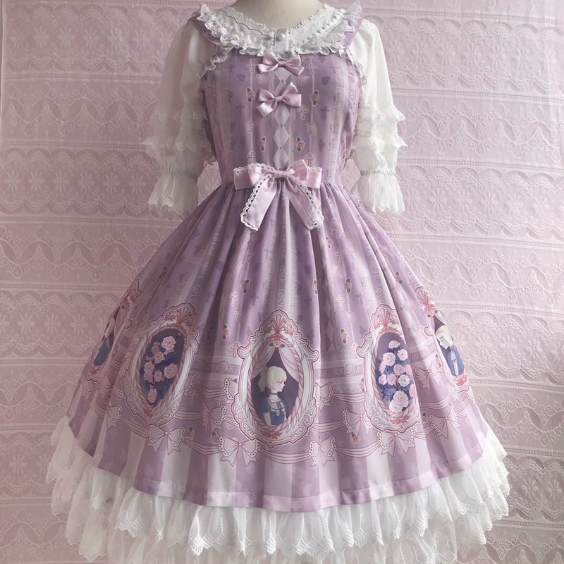 Angelic Pretty 初期 2way 花柄ロリータワンピース ジャンスカ Angelic Pretty 初期 2way 花柄ロリータワンピース ジャンスカ