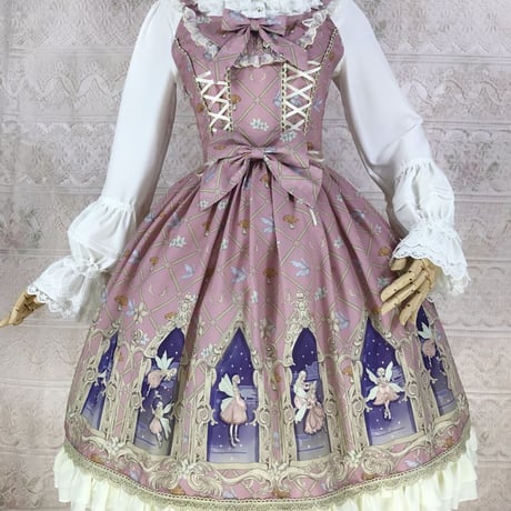 ロリータ ワンピース イェルオリー シフォンJSK アニメ 神秘的 幻想的 XS - 3XL