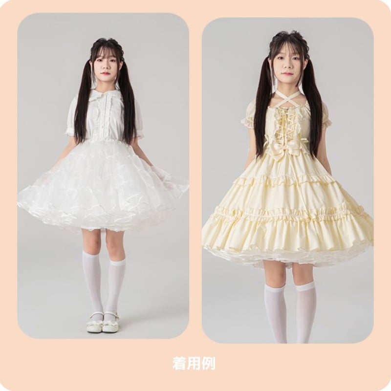 PhysicalDrop☆ピンタックフリルチュニックワンピース☆ロリィタ PhysicalDrop☆ピンタックフリルチュニックワンピース☆ロリィタ