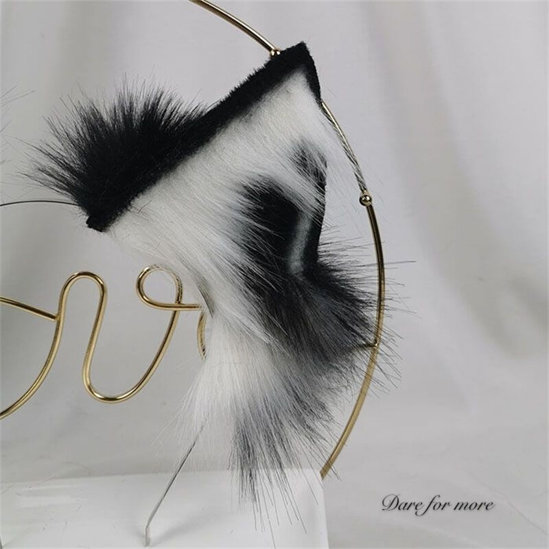 ロリータ 甘ロリ ヘッドドレス カチューシャ 狼 お耳 しっぽ 尾