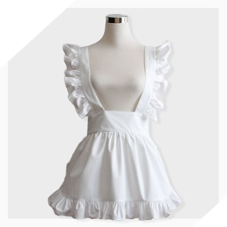 ロリータ エプロンスカート ラップスカート ゆめかわいい メイド レディース ロリィタ カフェ 喫茶 制服