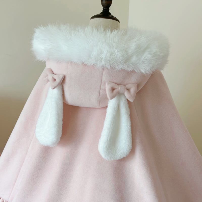 ロリータ 姫系 ケープコート マント ポンチョ コート アウター リボン