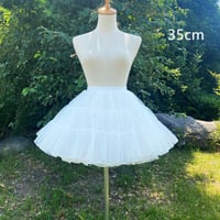 パニエ チュール 超ミニ 35cm 4層 ボリューム チュチュ ダンス ステージ衣装 白 黒 無骨 ふわふわ コスプレ