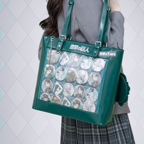 バッグ 痛バッグ 学園風 チェス柄 格子柄 レディース ロリータ かわいい オリジナル トート  トートバッグ 痛バ
