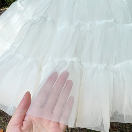 パニエ ミニ丈 超ミニ 35cm 多層オーガンジー 華やか ボリューム チュチュ スカート ロリータ コスプレ ダンス
