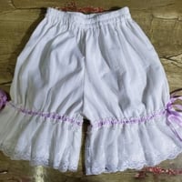 即納 ロリータ ドロワーズ かぼちゃパンツ 春夏 ミニ丈 レース  レディース  ホワイト ブラック