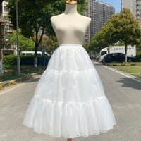 パニエ ボリューム 4枚重ね ロング 丈70cm ロリータ ウェディング 結婚式 パーティー コスプレ