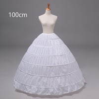 パニエ ワイヤー6本 ロングパニエ ロング丈 Aライン 丈100cm ボリューム ウェディングドレス