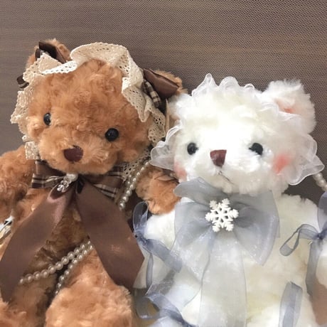ロリータ バッグ 甘ロリ テディベア ポシェット レディース ぬいぐるみ ガーリー  レース  モフモフ   原宿 ハンドメイド 3種類