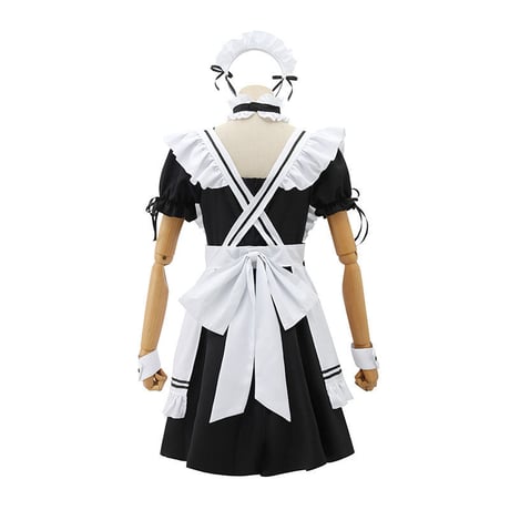 メイド服 コスプレ 豪華セット ロリータ エプロン セクシー メイド 衣装 ミニ丈 レディース ワンピース S-5XL