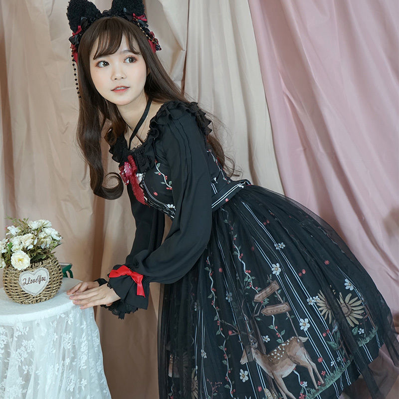 ロリータ ワンピース ジャンパースカート 森の国の物語 夏 ロリィタ