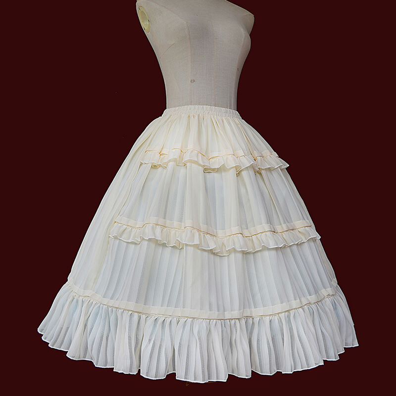 ロリータ スカート ペチコート(よく読んでください) ロリータ ペチコート スカート ロリィタ 65cm ロング丈 着回し 重ね着