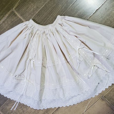 スカート ロリータ Lolita レディース ロリィタ 刺繍 レース リボン  インナースカート パニエ