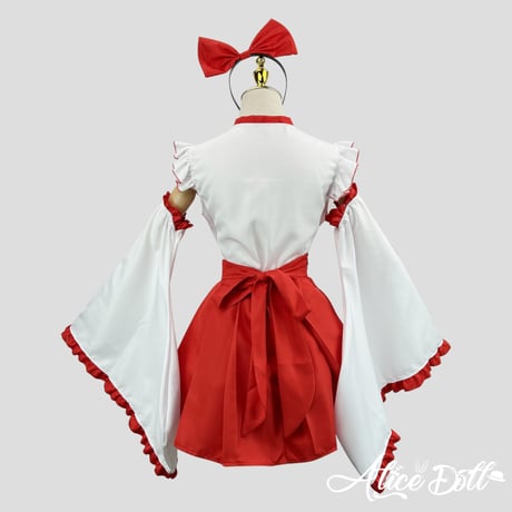 コスプレ 巫女 可愛い 巫女コスチューム 和ロリ ロリィタ ショート丈 和装忍者 着物 和服 時代劇 舞台