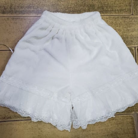 ロリータ かぼちゃパンツ 冬 レギンス ドロワーズ オーバーパンツ 着丈 45cm  - 75cm  もこもこ  防寒 あったか