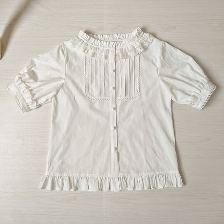 ロリータ ブラウス 長袖 半袖 選べる ゴスロリ ゴシック ロリィタ XS-2XL
