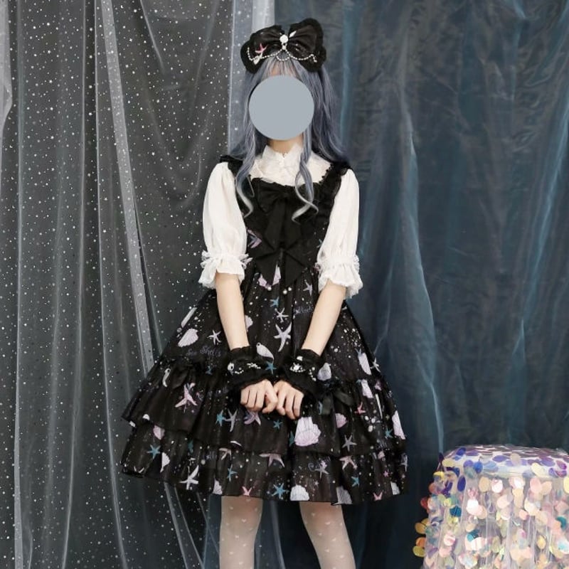 ロリータ ジャンパースカート ワンピース ロリィタ JSK 貝殻 ロリータ ジャンパースカート ワンピース ロリィタ JSK 貝殻