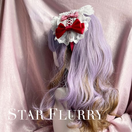 即納 ヘッドドレス ハンドメイド ロリータファッション ロリータ Lolita 甘ロリ 姫ロリ かわいい