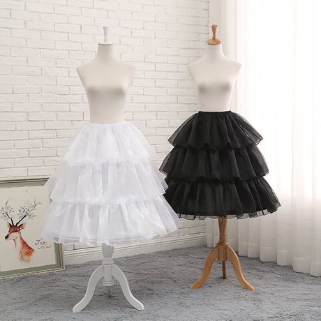 ロリータ パニエ ワイヤーパニエ 3本ワイヤー 50-70cm 長さ調節可 ボリュームアップ 鳥かご型 Aライン