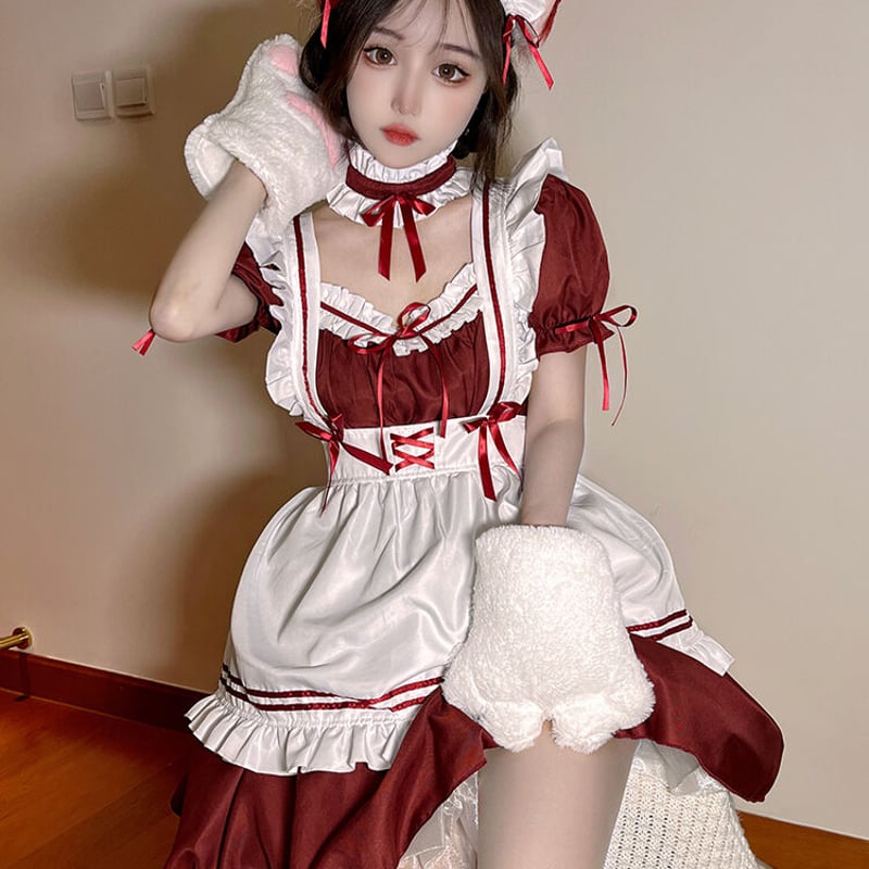 セクシー メイド服 コスプレ 豪華セット 甘ロリータ 姫ロリ 萌え