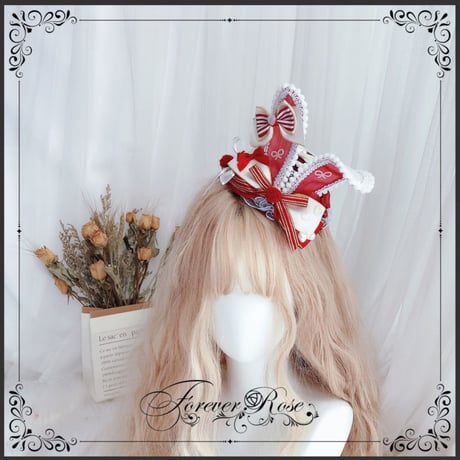 ロリータ 帽子 レディース  ヘッドドレス コスプレ うさぎ耳 かわいい パーティー ハロウィン