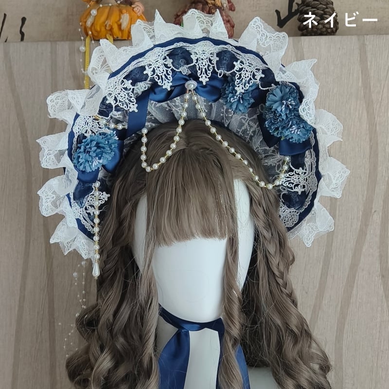 ロリータ 帽子 ボンネット ボンネ ヘッドドレス ロリィタ カチューシャ