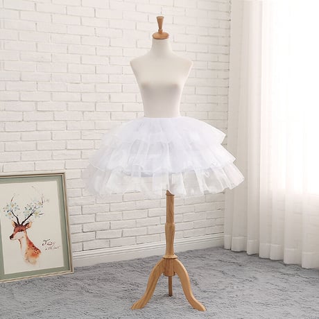 ロリータ パニエ ワイヤーパニエ 3本ワイヤー 50-70cm 長さ調節可 ボリュームアップ 鳥かご型 Aライン