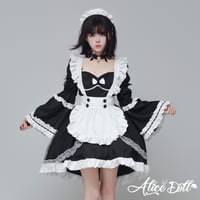 クラシカル メイド服 メイド 豪華セット コスプレ ワンピース エプロン カチューシャ 付け袖 長袖