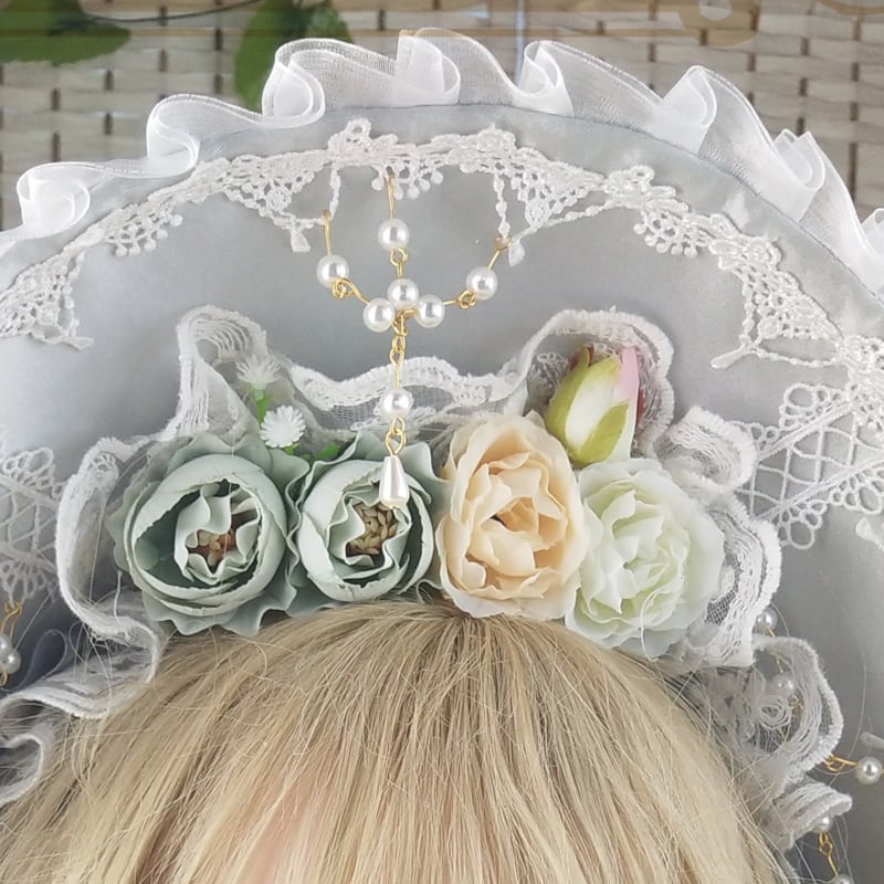 ロリィタ ボンネット 帽子 ヘッドドレス ヘアアクセサリー 髪飾り